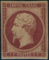 ** N°18d 1F Carmin Réimp - TB - 1853-1860 Napoleone III