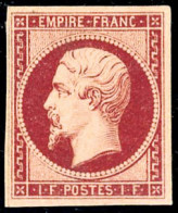 * N°18g 1F Velours Fraicheur Postale, Pièce D'exposition, RARE - TB - 1853-1860 Napoleone III