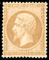 ** N°21 10c Bistre, Pièce De Luxe - TB - 1862 Napoléon III.