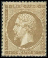 ** N°21 10c Bistre - TB - 1862 Napoléon III