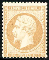 ** N°21 10c Bistre, Signé Calves - TB - 1862 Napoléon III