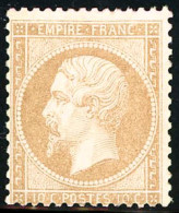 ** N°21 10c Bistre - TB - 1862 Napoleone III