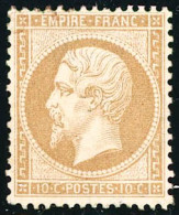 * N°21 10c Bistre, Quasi SC - TB - 1862 Napoléon III.