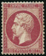 ** N°24 80c Rose, Signé Calves - TB - 1862 Napoléon III.