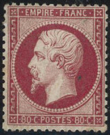 ** N°24 80c Rose - TB - 1862 Napoleone III