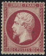 ** N°24 80c Rose - TB - 1862 Napoléon III.