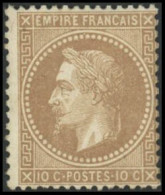 ** N°28A 10c Bistre, Type I - TB - 1863-1870 Napoléon III. Laure