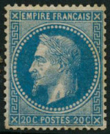 ** N°29B 20c Bleu, Type II - TB - 1863-1870 Napoleon III Gelauwerd