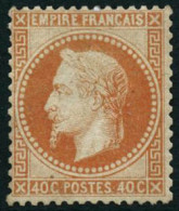 ** N°31 40c Orange, Signé Brun - TB - 1863-1870 Napoléon III Lauré