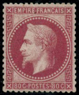 ** N°32 80c Rose - TB - 1863-1870 Napoléon III Lauré