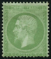 * N°35 5c Vert Pâle S/bleu - TB - 1863-1870 Napoléon III Lauré