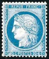 ** N°37 20c Bleu - TB - 1870 Assedio Di Parigi