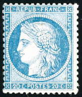 Delcampe - ** N°37 20c Bleu - TB - 1870 Asedio De Paris