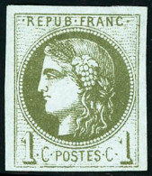 ** N°39B 1c Olive R2 - TB - 1870 Uitgave Van Bordeaux