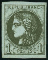 ** N°39C 1c Olive R3 - TB - 1870 Ausgabe Bordeaux