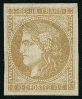 * N°43A 10c Bistre R1 - TB - 1870 Ausgabe Bordeaux