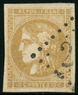 Obl. N°43Bc 10c Bistre-jaune-citron - TB - 1870 Ausgabe Bordeaux