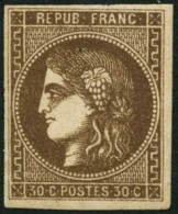 ** N°47 30c Brun - TB - 1870 Bordeaux Printing