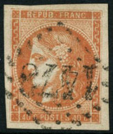 Obl. N°48 40c Orange - TB - 1870 Bordeaux Printing