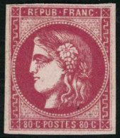 ** N°49 80c Rose - B - 1870 Emission De Bordeaux