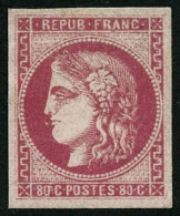 * N°49 80c Rose - TB - 1870 Bordeaux Printing