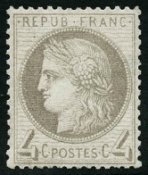 * N°52 4c Gris,signé Brun - TB - 1871-1875 Cérès