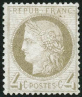 ** N°52 4c Gris, Signé Brun - TB - 1871-1875 Cérès