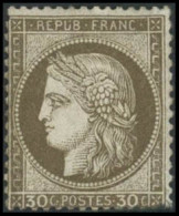 Delcampe - ** N°56 30c Brun - TB - 1871-1875 Cérès