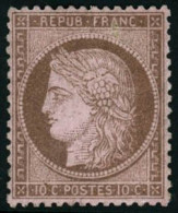 ** N°58 10c Brun S/rose, Pièce De Luxe - TB - 1871-1875 Cérès