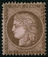 ** N°58 10c Brun S/rose, Signé Calves - TB - 1871-1875 Cérès