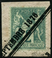 Obl. Sur Fragment N°62 2c Vert Obl Typo S/fgt - TB - 1876-1878 Sage (Tipo I)