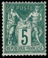 ** N°64 5c Vert - TB - 1876-1878 Sage (Tipo I)