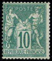 ** N°65 10c Vert - TB - 1876-1878 Sage (Tipo I)