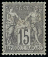 ** N°66 15c Gris, Pièce De Luxe - TB - 1876-1878 Sage (Typ I)