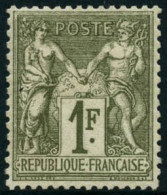 * N°72 1F Bronze - TB - 1876-1878 Sage (Tipo I)