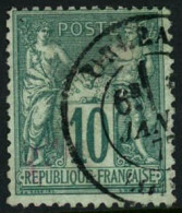 Obl. N°76 10c Vert - TB - 1876-1898 Sage (Tipo II)