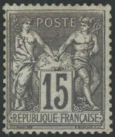 ** N°77 15c Gris - TB - 1876-1898 Sage (Tipo II)