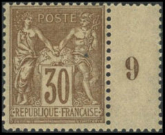 ** N°80 30c Brun-jaune - TB - 1876-1898 Sage (Type II)