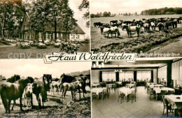 73707166 Duelmen Wildpferde Im Merfelder Bruch Und Gasthaus Waldfrieden Am Wildp - Duelmen