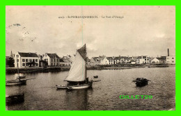SHIP, BATEAU - VOILIERS DANS LE PORT D'ORANGE, ST PIERRE-QUIBERON (56) - CIRCULÉE EN 1928 - LAURENT-NEL - - Sailing Vessels