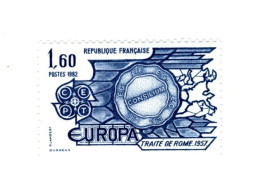 Europa 1982 YT 2207 + A : GB + GOMME MATE. Pas Courant, Voir Le Scan. Cotes YT : 31 €, Maury N° 2209 + A : 40.90 €. - Unused Stamps