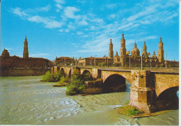 (D175) ZARAGOZA. EL PUENTE DE PIEDRA SOBRE EL RIO EBRO ... UNUSED - Zaragoza