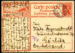 Bild-Postkarte P128-1 AROSA Zürich - Görlitz 1929 Kat.10,00€ - Enteros Postales