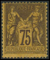 ** N°99 75c Violet S/orange - TB - 1876-1898 Sage (Type II)