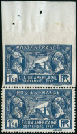 ** N°245d 1F50 Outremer, Paire Dont 1ex Non Dentelé Accidentel, RARE - TB - Autres & Non Classés