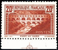 ** N°262B 20F Pont Du Gard, Dent 11, Pièce De Luxe  - TB - Autres & Non Classés