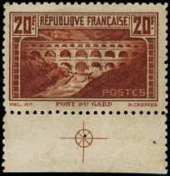 ** N°262B 20F Pont Du Gard, Dent 11, Pièce De Luxe  - TB - Other & Unclassified