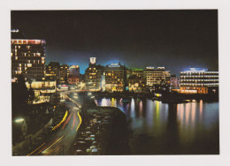 Lebanon BEIRUT Hotels Night View, Street, Buildings, Vintage Photo Postcard RPPc AK (1281) - Libanon