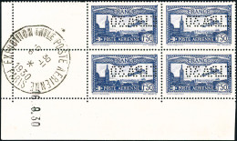 ** N°6c 1F50 Outremer EIPA, Bloc De 4 CD 16/8/30, RARE - TB - Luchtpost