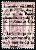 Obl. N°10 5c Lilas, Pièce De Luxe - TB - Zeitungsmarken (Streifbänder)